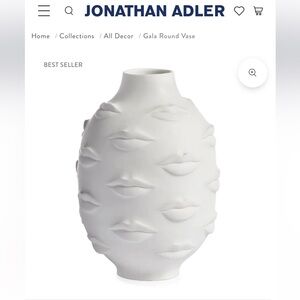 Jonathan Adler Gala Lip Vase